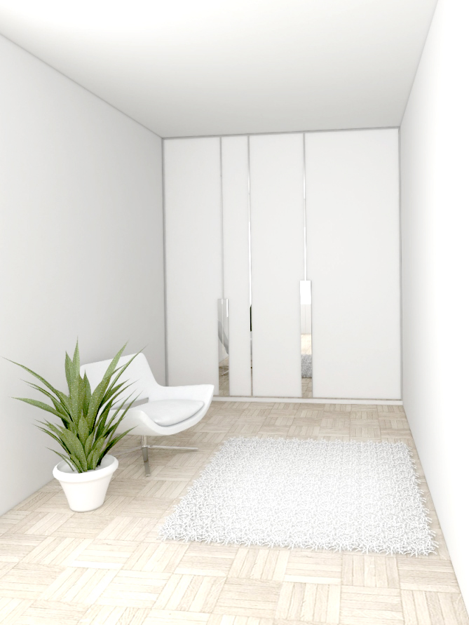 Szafa wnękowa - wizualizacja