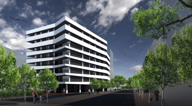 Zabudowa wielorodzinna - wizualizacja