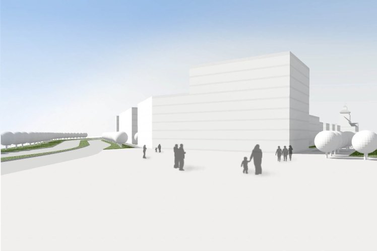 Projekt urbanistyczny zespołu zabudowy mieszkaniowej - wizualizacja