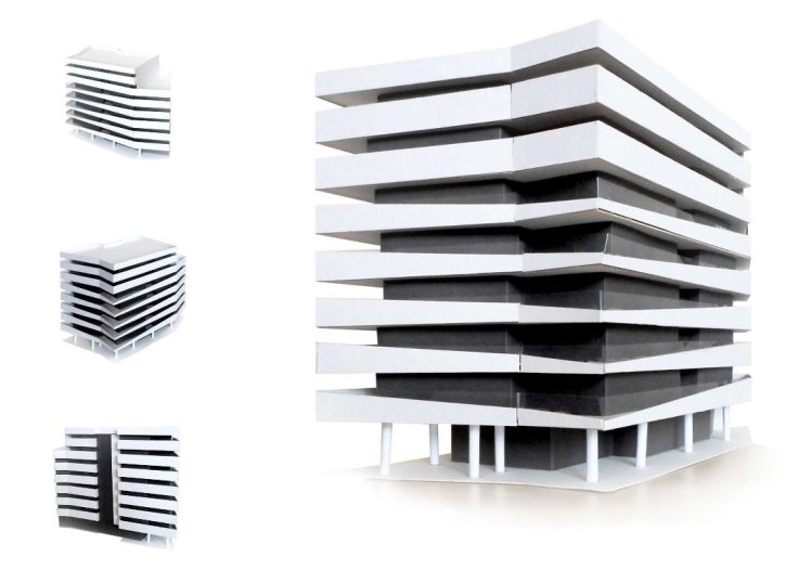 Zabudowa wielorodzinna - makieta