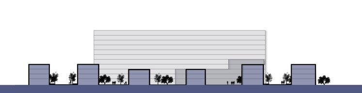 Przekrój przez kwartały C4.2 MW i C4