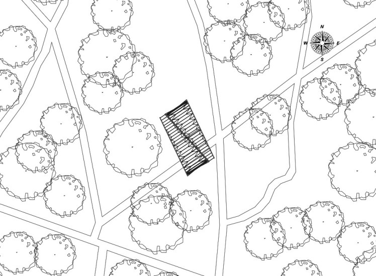 Pawilon wystawowy - sytuacja