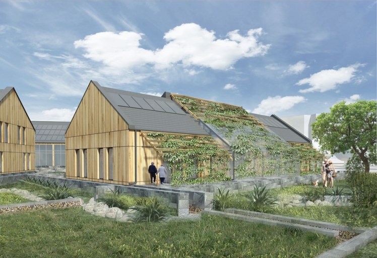 Budynek mieszkalny z poddaszem nieużytkowym - wizualizacja