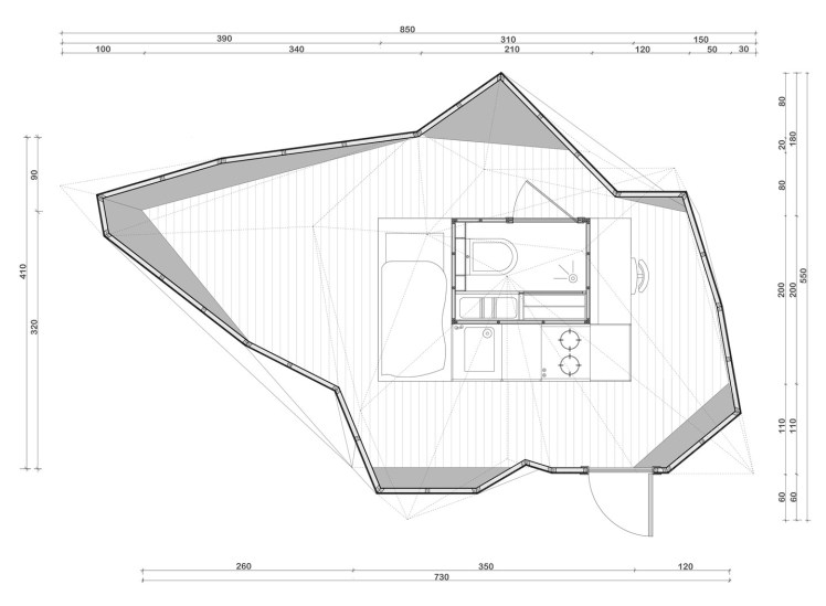 Kubatura przetrwania - rzut