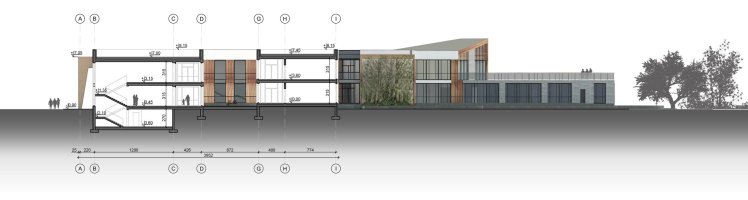  Szkoła podstawowa - przekrój AA