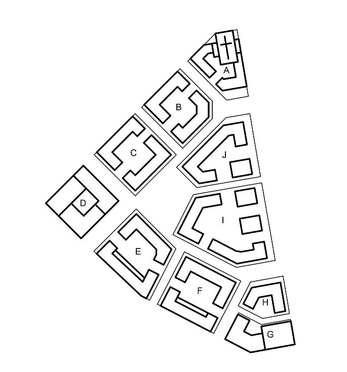 Projekt urbanistyczny zespołu zabudowy mieszkaniowej - kwartały zabudowy