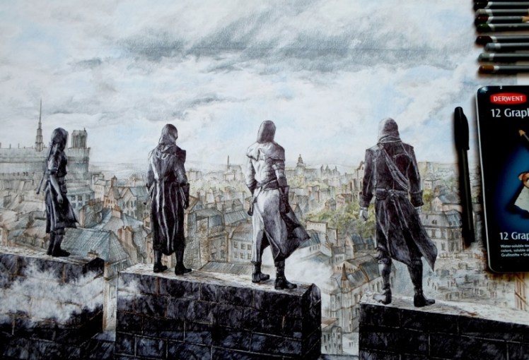 Assassin's Creed - zblizenie rysunku