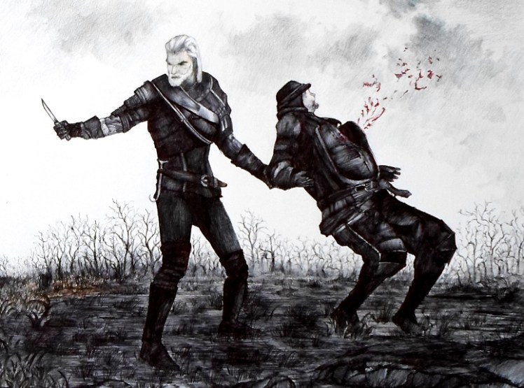 Wiedźmin 3: Dziki Gon - zbliżenie rysunku