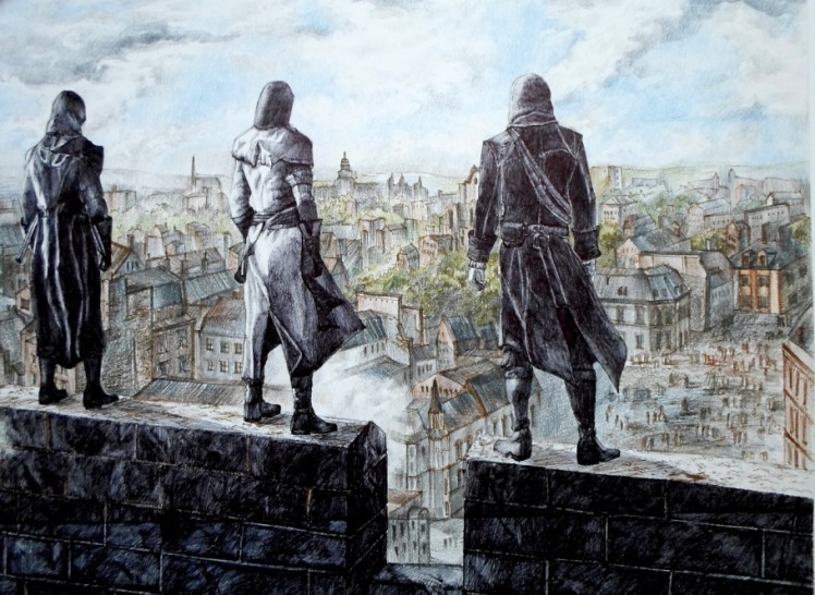 Assassin's Creed - zbliżenie rysunku