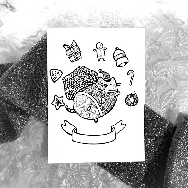 Christmas Pusheen z prezentami