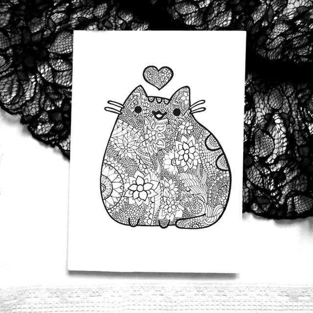 Pusheen z serduszkiem 